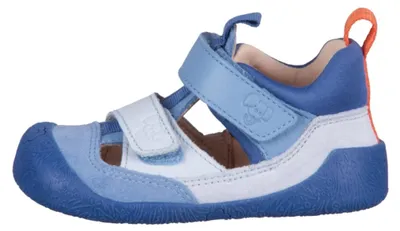 Produktbild von Affenzahn Prewalker Freely 01635-3011 Lauflernsandale, Jungs, Leder, Blau - Kinderschuhe Lauflernschuhe Gr. 18 - 26, Blau, leder/textil