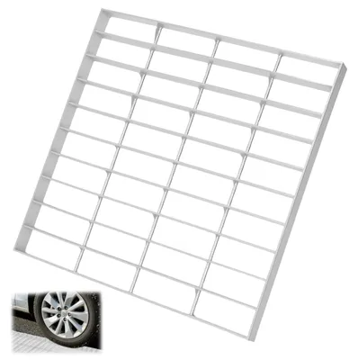 Produktbild von Verzinktes Gitterrost, 400 x 400 mm, für Lichtschacht