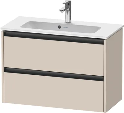 Produktbild von Duravit Ketho.2 Wastafelonderkast 81x39x54,9 cm Supermat Taupe