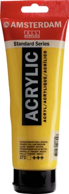 Produktbild von Amsterdam Standard Series Acrylfarbe Tube 250 ml Transparentgelb Mittel 272