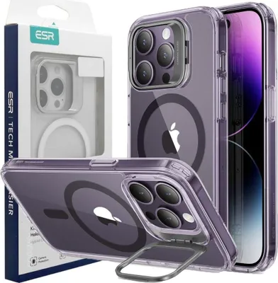 Image de Esr Classic Kickstand Halolock Magsafe Iphone 14 Pro Clear/Purple