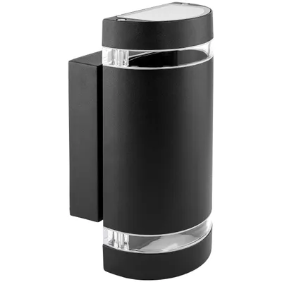 Produktbild von SSC‑LUXon ZORA Außenwandleuchte IP44 Wandlampe Up Down schwarz  – LED GU10 drei einstellbaren Lichtfarben 3CCT