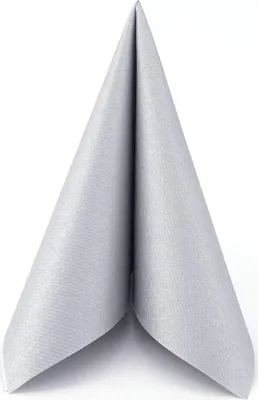 Produktbild von Airlaid Serviette Silber, 33 x 33 cm, 50 Stück - APARTina