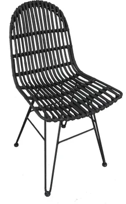 Produktbild von SIT Möbel Stuhl | Sitzschale Rattan | Gestell Metall | B 50 x T 60 x H 84,5 cm | 05324-11 | Serie RATTAN