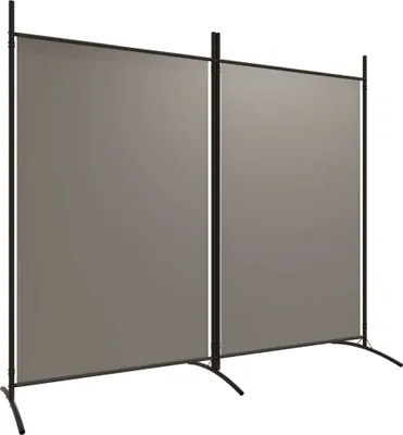 Immagine prodotto di Divisorio a 2 Pannelli Antracite 175x180 cm Tessuto