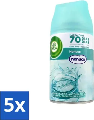 Image de Air Wick - Recharge désodorisant - Nenuco - vaporisateur automatique - 250 ml - pack avantage - 5 pièces