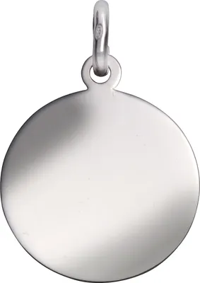 Zdjęcie produktu dla Wisiorek V, srebro 925/- rodowane, srebrna płytka 22mm