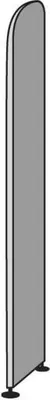 Produktbild von Kerkmann Abschlusswand weiß 1,9 x 32,5 x 225,0 cm