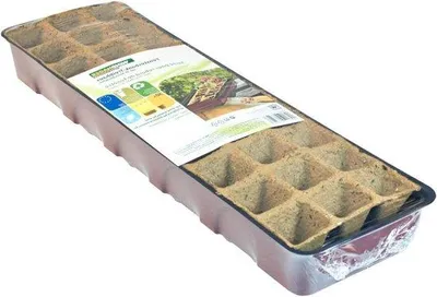 Immagine prodotto di Serra con 30 vasi da coltivazione in terracotta/antracite 16,5 x 54,4 x 12 cm - 06840