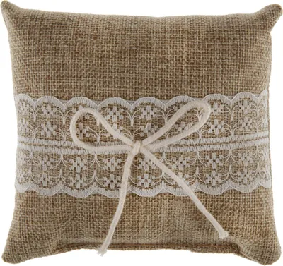 Produktbild von Ringkissen Jute Spitze 12 cm - Einheitsgröße