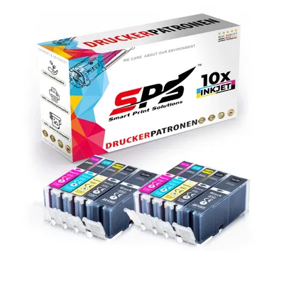 Produktbild von 10x Tinten Canon PGI-571 CLI-571 XL Multipack kompatibel für Canon Pixma MG7753