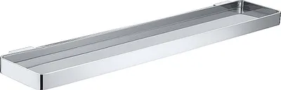 Produktbild von BOLO Glasablage Messing Glas Chrom poliert 500x25x110 mm für Bad & WC >> zum Bohren