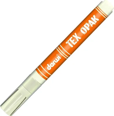 Zdjęcie produktu dla Darwi Tex Fabric Opak Marker Pisak do tkanin White 6 ml 1 szt.