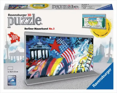 Produktbild von 3D-Puzzle - Berliner Mauerkunst No.3, 108 Teile