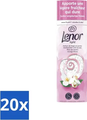 Produktbild von Lenor Light – Duftverstärker – Jasmin – Non-Stop-Frische – 19 Wäschen - Vorteilspack - 20 Stücke