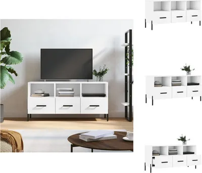 Produktbild von vidaXL TV-Schrank Weiß 102x36x50 cm Holzwerkstoff -  TV-Möbel