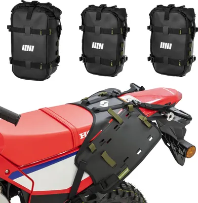 Obrázok produktu pre SCHNORR BagHub + bočné tašky sada 3 mäkkých tašiek na motorku 24 l - kompatibilné s Honda CRF 300 L