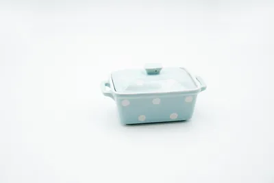 Produktbild von Butterdose Auflaufform Backform Keramik blau Landhausstil