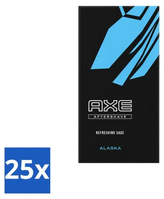 Imagen del producto de 25 unidades de aftershave Axe Alaska, 100 ml cada uno. Paquete económico