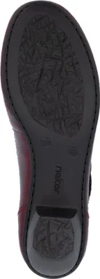 Obrázok produktu pre Dámske remienkové lodičky Rieker s elegantnou prackou a zapínaním na suchý zips 41756, veľkosť:41 EU, farba:červená