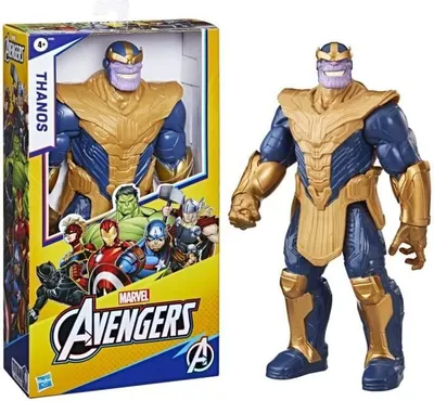 Immagine prodotto di Personaggio Thanos, 30 cm, Avengers Titan Hero Series, giocattolo supereroe per bambini dai 4 anni in su, Marvel