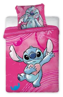 Produktbild von Disney Lilo & Stitch Heartbeat Kinderbettwäsche 100x135