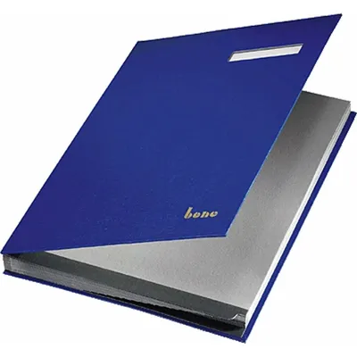 Produktbild von Unterschriftsmappe A4 18 Fächer blau
