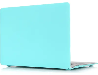Produktbild von Mobigear Schutzhülle für MacBook 12 Zoll (2015-2017), Hartschalenhülle, MacBook Case - Türkis - Modell A1534