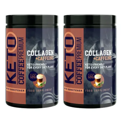 Immagine prodotto di 2x Keto Coffee Premium - Integratore di proteine 120 g