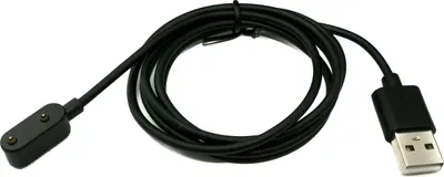 Produktbild von SYSTEM-S USB 2.0 Kabel 100 cm Ladekabel für HONOR Band 9 Smartwatch in Schwarz