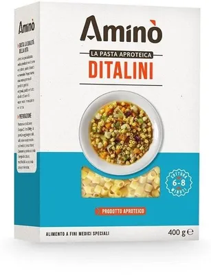Immagine prodotto di Amino' La Pasta Aproteica Ditalini 400 G