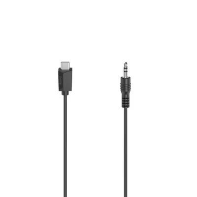 Zdjęcie produktu dla Hama 00200729, 3.5mm, Męska, USB Type-C, Męska, 0,75 m, Czarny