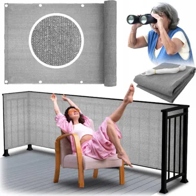 Obrázok produktu pre Balkónový kryt, terasová rohož, markíza, plot, tieniaca sieť 0,9×5 m