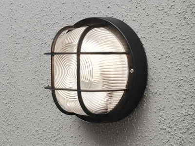 Produktbild von LED Kellerleuchte, Außenleuchte zur Fassadenbeleuchtung, Terrassenlampe Schwarz