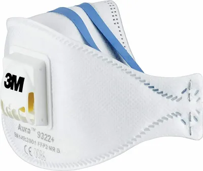 Produktbild von 10x 3M FFP2 NR D Aura 9322+ + 100ml Sterillium Atemschutzmaske Ventil Atemschutz Mundschutz