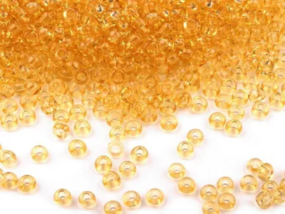 Produktbild von 20g Rocailles Glasperlen 11/0 2mm, hellgold TSCHECHISCHE HERSTELLUNG