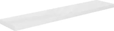 Produktbild von vidaXL Schweberegal Hochglanz-Weiß 120x23,5x3,8 cm MDF