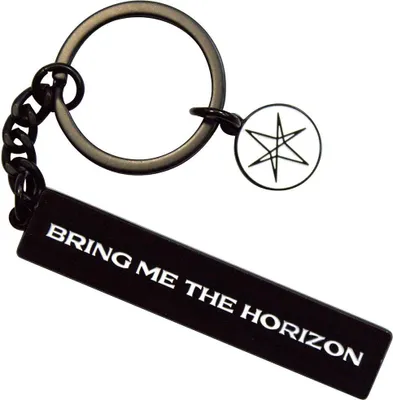 Obrázok produktu pre Bring Me The Horizon - Prívesok na kľúče so 6-cípou hviezdou RO12238 (jedna veľkosť) (čierna/biela)