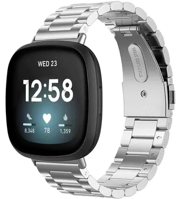 Immagine prodotto di Fitbit Versa 4, Fitbit Versa 3, Fitbit Sense 2, Fitbit Sense Banda: banda in acciaio imoshion senza supporto di installazione
