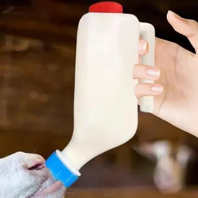 Produktbild von Ziegenfütterungsflaschen für Haustiere | Schafflaschen mit Skala für Ziegen, Welpen, Schafe, Kühe und Kleintiere