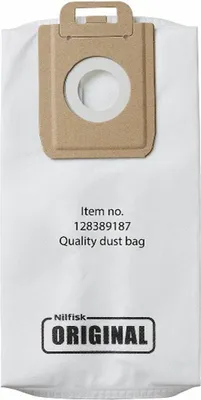 Image de Lot de 4 sacs + 1 pré-filtre pour aspirateur - Nilfisk - 128389187 -