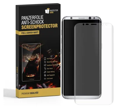 Produktbild von 2x Panzerfolie für Samsung Galaxy S9 Plus FULL COVER Display Schutzfolie MATT PET Panzerglas Kunststoff Schutzglas