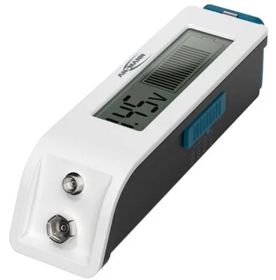 Zdjęcie produktu dla Ansmann 1900-0110, 9v, 18650, AA, AAA, AAAA, C, CR123A, CR2, CR2025, CR2032, D, Nie, Alkaliczny, Lit, Litowo-jonowa (Li-Ion), Niklowo-kadmowy (NiCd), Niklowo-metalowo-wodorkowa (NiMH), 9 V, Biały
