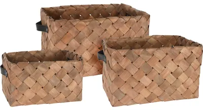 Produktbild von Geflochtene Körbe, naturfarben, 3er-Set