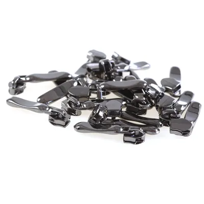 Produktbild von 20 Stylische Schieber Zipper für Spiralreißverschluss 5mm, Farbauswahl, Farbe:anthrazit