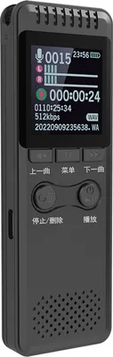 Produktbild von 32GB Diktiergeräte Sprachrekorder, 1,44-Zoll-TFT-Farbbildschirm, sprachaktiviertes Aufnahmegeraet Besprechungen, Interviews, MP3-Player
