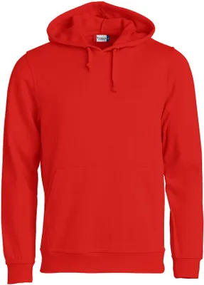 Produktbild von Clique Basic Kapuzenpullover Uni mit Kordelzug-Kapuze und Kängurutasche