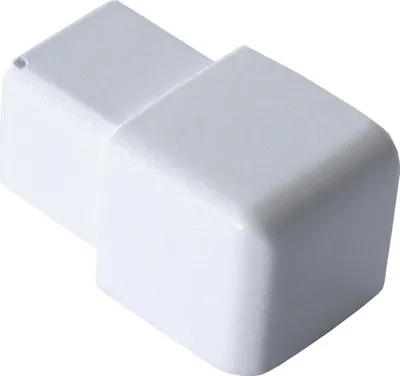 Produktbild von Dalsys Endstück für Fliesenschiene 12,5mm Quadratprofil Aluminium (eloxiert) Weiß, Fliesenprofil