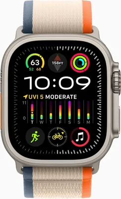Produktbild von Apple Watch Ultra 2 49mm Orange/Beige Trail Loop - M/L