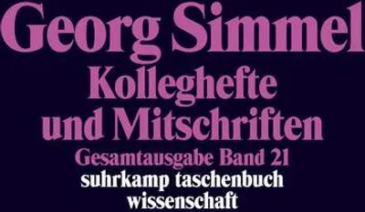 Obrázek produktu pro Simmel, G: Gesamtausgabe 21